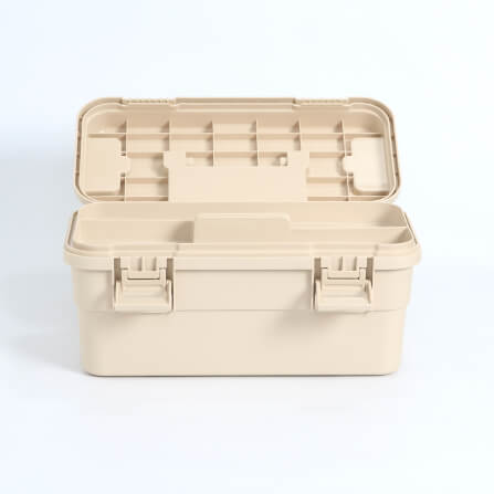 กล่องอเนกประสงค์พร้อมถาดใส่ของ ICEBASE รุ่น XC-002BE (DINO) ขนาด 6.5 ลิตร สีเบจ_4