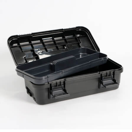 กล่องอเนกประสงค์พร้อมถาดใส่ของ ICEBASE รุ่น XC-001BK (MONO) ขนาด 4 ลิตร สีดำ_5