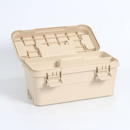 กล่องอเนกประสงค์พร้อมถาดใส่ของ ICEBASE รุ่น XC-002BE (DINO) ขนาด 6.5 ลิตร สีเบจ_5