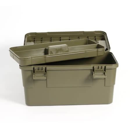 กล่องอเนกประสงค์พร้อมถาดใส่ของ ICEBASE รุ่น XC-003GN (SOLO) ขนาด 15 ลิตร สีเขียว_6