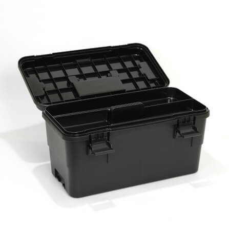 กล่องอเนกประสงค์พร้อมถาดใส่ของ ICEBASE รุ่น XC-003BK (SOLO) ขนาด 15 ลิตร สีดำ_6