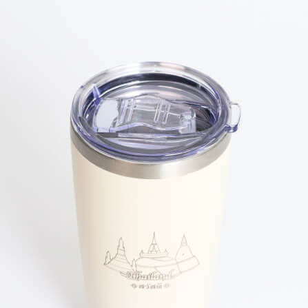 แก้วเก็บความเย็น ICEBASE รุ่น VLS-702BE (THAI CULTURE) ขนาด 600 มิลลิลิตร สีเบจ_7