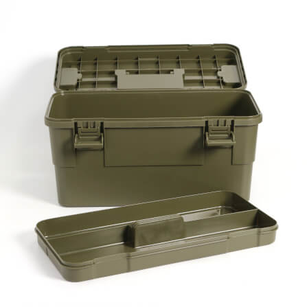 กล่องอเนกประสงค์พร้อมถาดใส่ของ ICEBASE รุ่น XC-003GN (SOLO) ขนาด 15 ลิตร สีเขียว_7