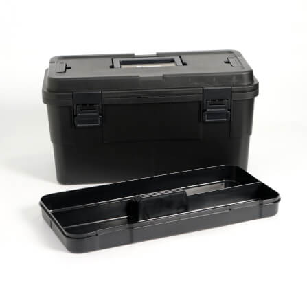 กล่องอเนกประสงค์พร้อมถาดใส่ของ ICEBASE รุ่น XC-003BK (SOLO) ขนาด 15 ลิตร สีดำ_7