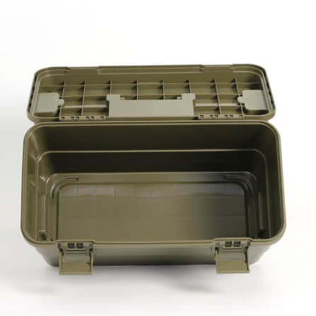 กล่องอเนกประสงค์พร้อมถาดใส่ของ ICEBASE รุ่น XC-003GN (SOLO) ขนาด 15 ลิตร สีเขียว_8