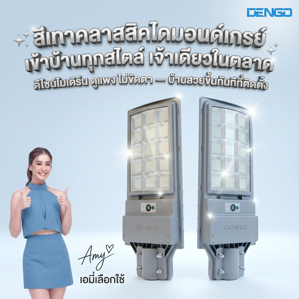 ไฟถนน SOLAR DENGO MEGA SOLAR LIGHT