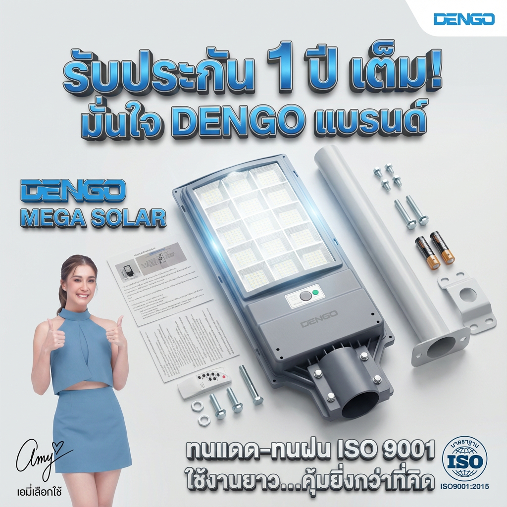 ไฟถนน SOLAR DENGO MEGA SOLAR LIGHT