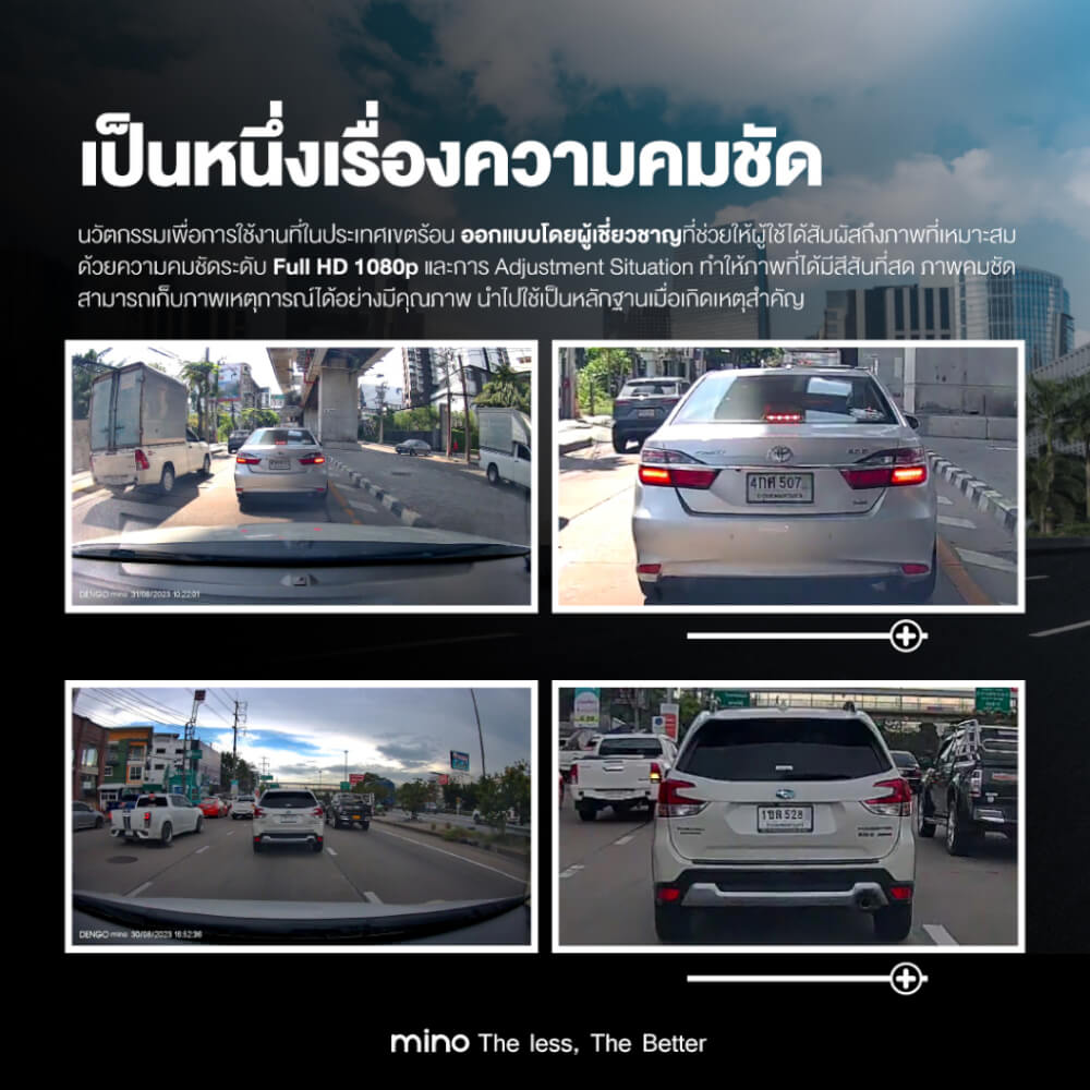 กล้องติดรถยนต์ Dengo Mino 