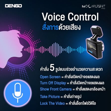 กล้องติดรถยนต์ Dengo Moonlight Pro_4
