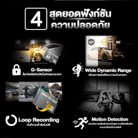 กล้องติดรถยนต์ Dengo Protector SE_7