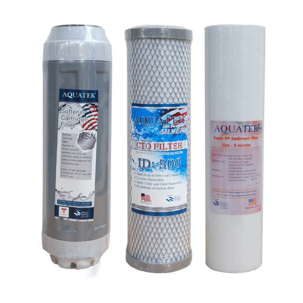 ไส้กรองน้ำ 3 ขั้นตอน AQUATEK  รุ่น FAQ3S