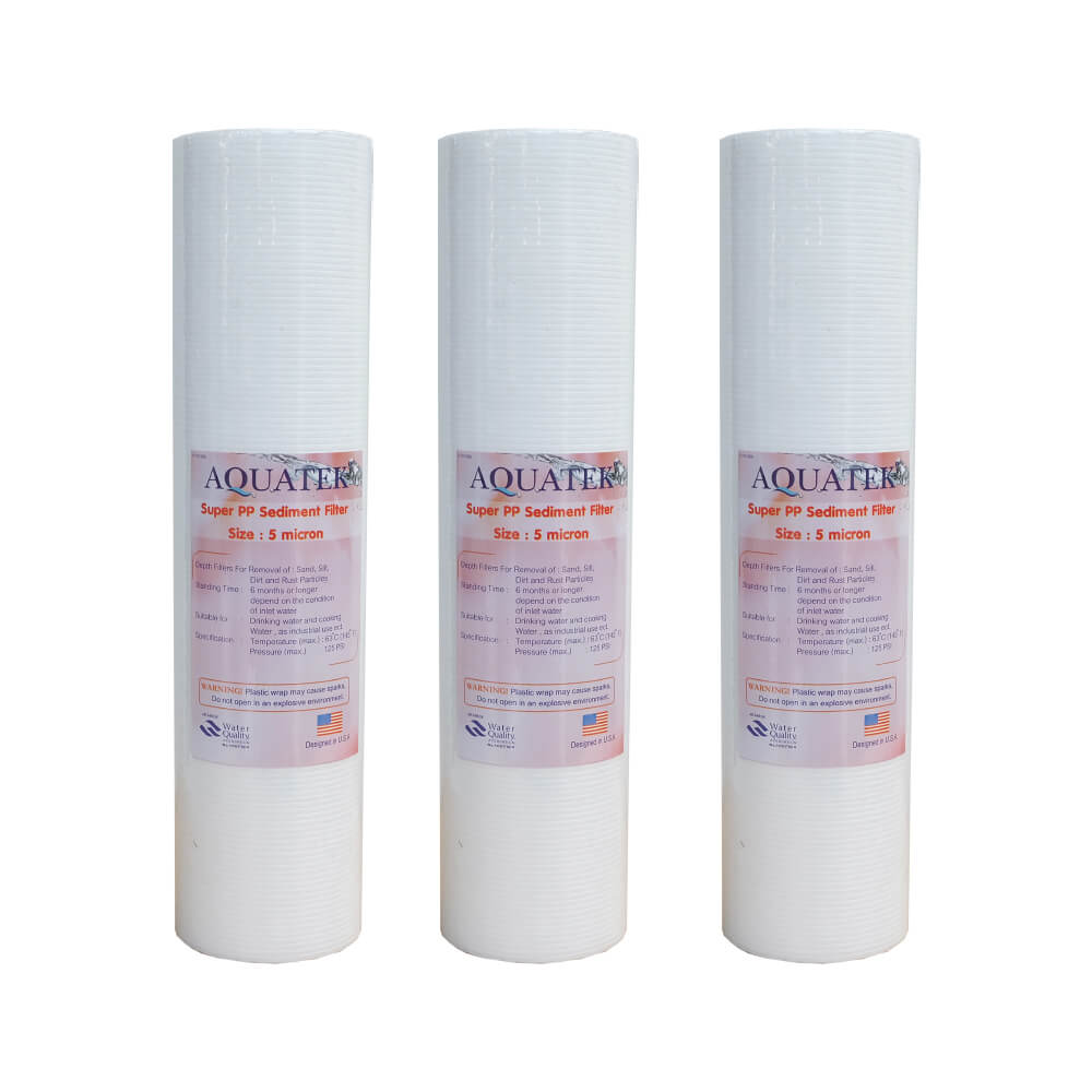 ไส้กรองน้ำ PP 5 ไมครอน AQUATEK ขนาด 10 นิ้ว 3 ชิ้น รุ่น PP10AQ3_1