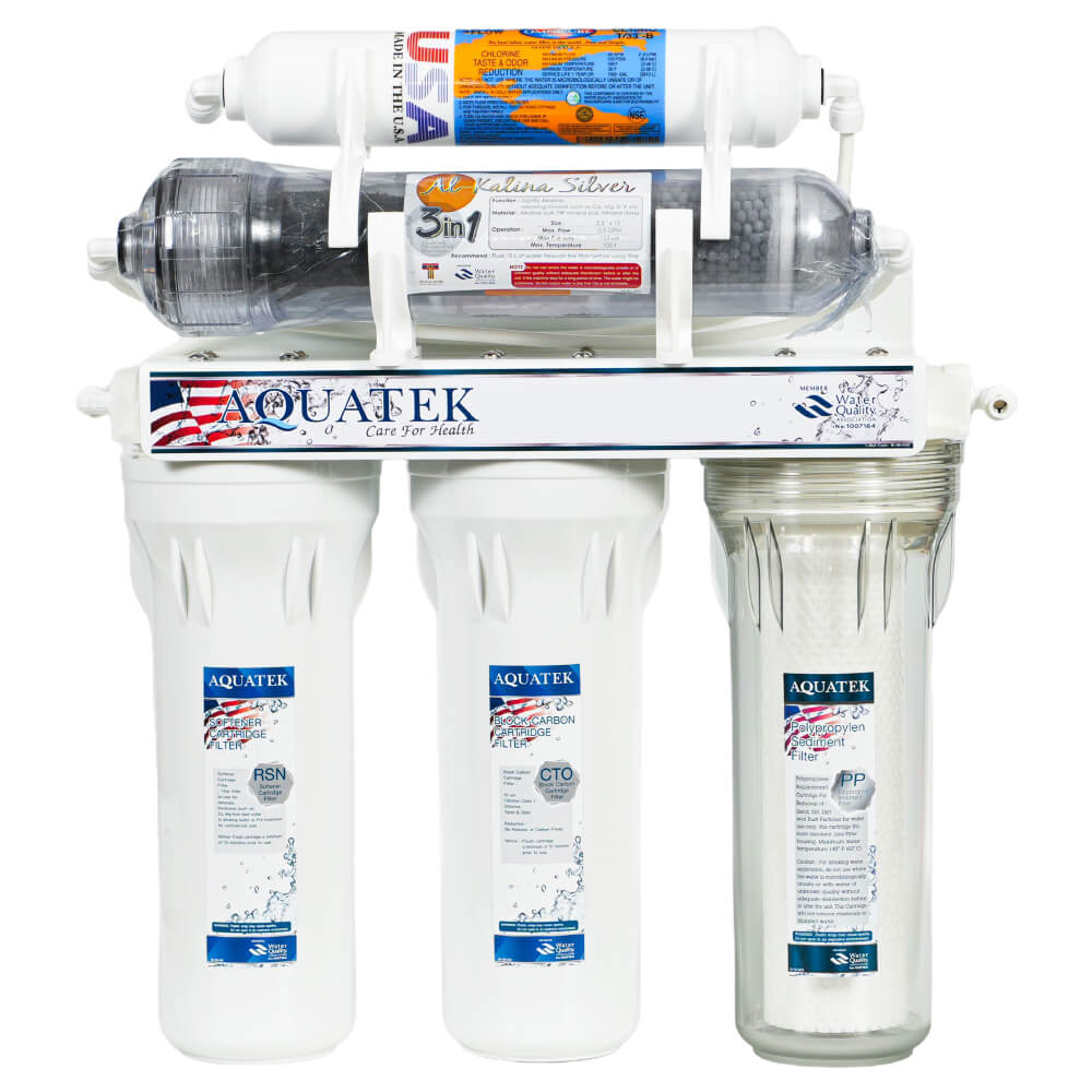 เครื่องกรองน้ำดื่ม  5 ขั้นตอน AQUATEK ระบบ ALKALINE FILTER รุ่น AQ5ALKA_2