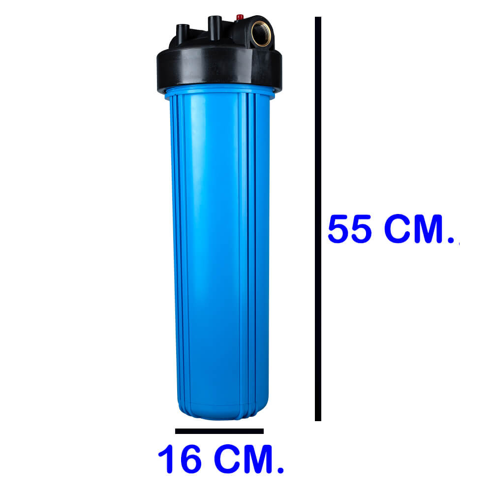 เครื่องกรองน้ำใช้ 1 ขั้นตอน WATERWAY BIG BLUE 20 นิ้ว เกลียวทองเหลือง กระบอกฟ้า รุ่น WTBB-PPBB2 (พร้อมไส้กรองน้ำ PP BIG BLUE ขนาด 20นิ้ว)_2