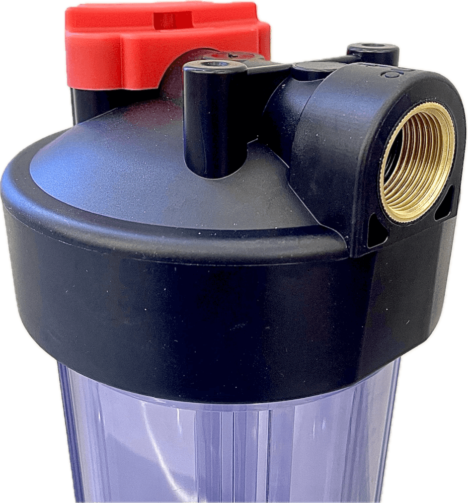 เครื่องกรองน้ำใช้ 1 ขั้นตอน WATERWAY BIG BLUE 20 นิ้ว เกลียวทองเหลือง กระบอกใส รุ่น WTBB-PPBB (พร้อมไส้กรองน้ำ PP BIG BLUE ขนาด 20นิ้ว)_4