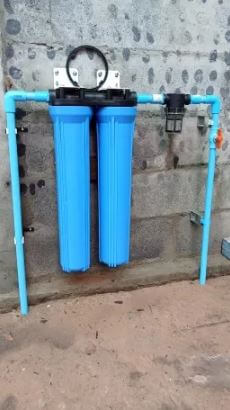 เครื่องกรองน้ำ 2 ขั้นตอน UNI PURE รุ่น UB-203 ขนาด 20 นิ้ว (พร้อมไส้ CTO/RSN) 