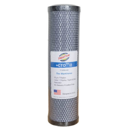 เครื่องกรองน้ำใช้ 1 ขั้นตอน TREATTON ขนาด 10 นิ้ว เกลียวทองเหลือง 1/2 นิ้ว รุ่น HSTT10-CTO (พร้อมไส้ CTO 10 นิ้ว)_2