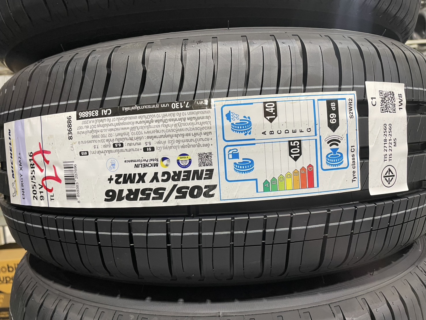 ยางรถยนต์ MICHELIN รุ่น XM2+ ขนาด 195/60R15 จำนวน 4 เส้น_4