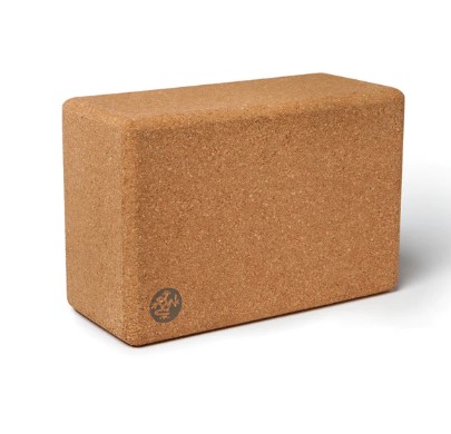 บล็อคโยคะ MANDUKA รุ่น CORK YOGA BLOCK - สีน้ำตาล_1