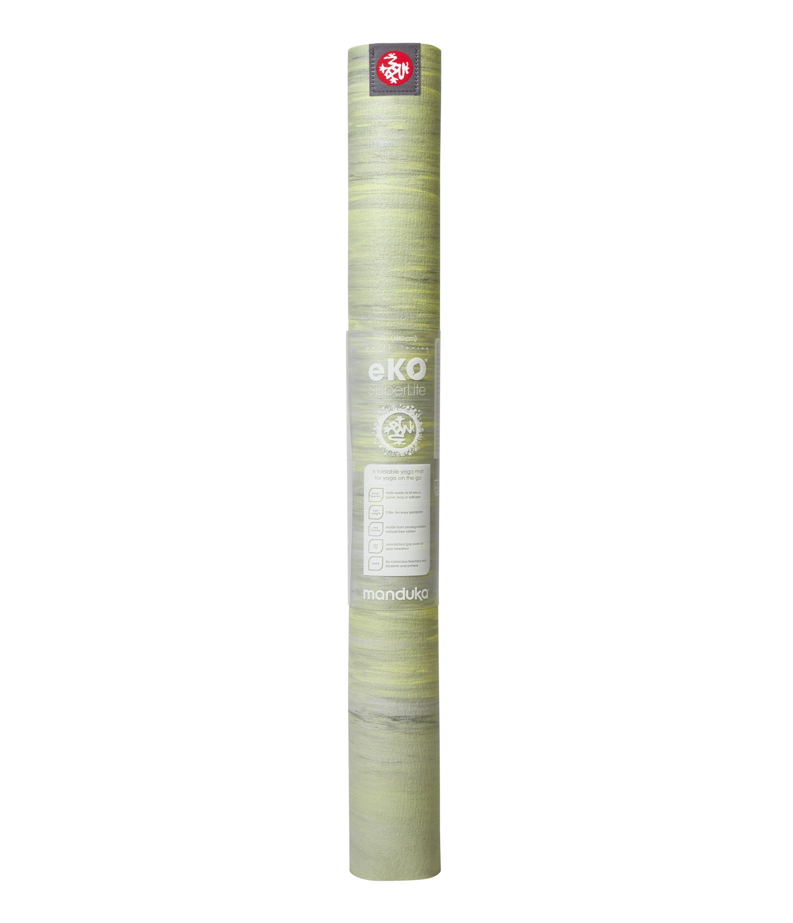 เสื่อโยคะ MANDUKA รุ่น EKO® SUPERLITE TRAVEL 1.5MM สีเขียวเทา (71