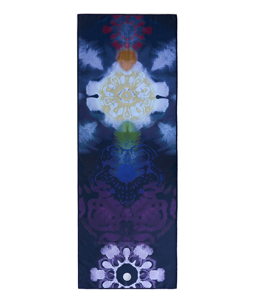 ผ้าปูบนเสื่อโยคะกันลื่น YOGITOES รุ่น YOGA TOWEL V.2.0 สีม่วงลาย (71