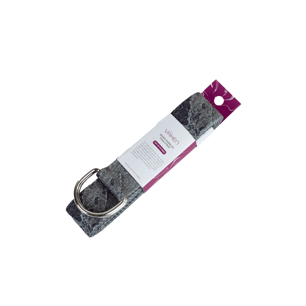  เชือกโยคะ Vaken รุ่น Marbled Yoga Strap 240cm สีดำ