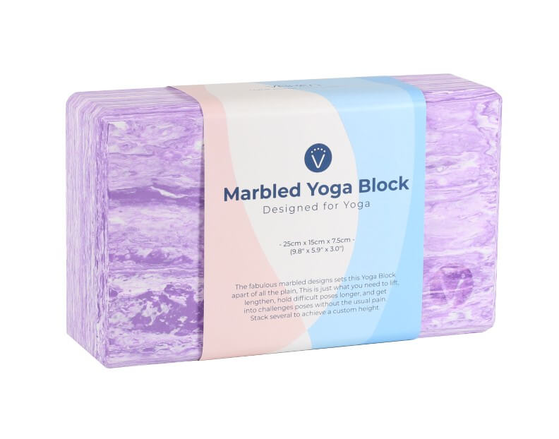  บล็อคโยคะ Vaken รุ่น Marbled - Purple Marbled 