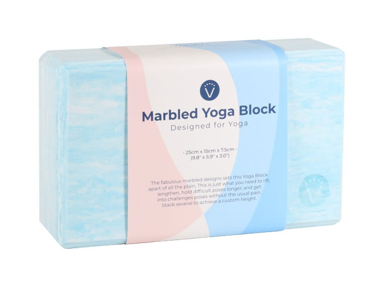  บล็อคโยคะ Vaken รุ่น Marbled - Blue Marbled