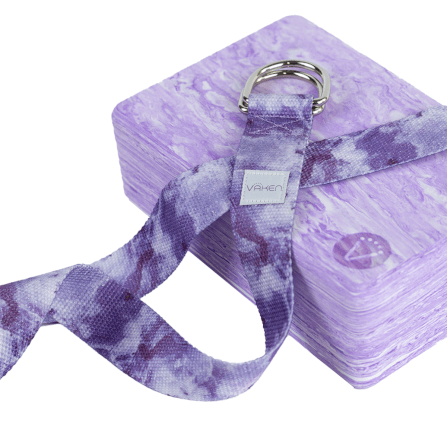  เชือกโยคะ Vaken รุ่น Marbled Yoga Strap 240cm สีม่วง_3