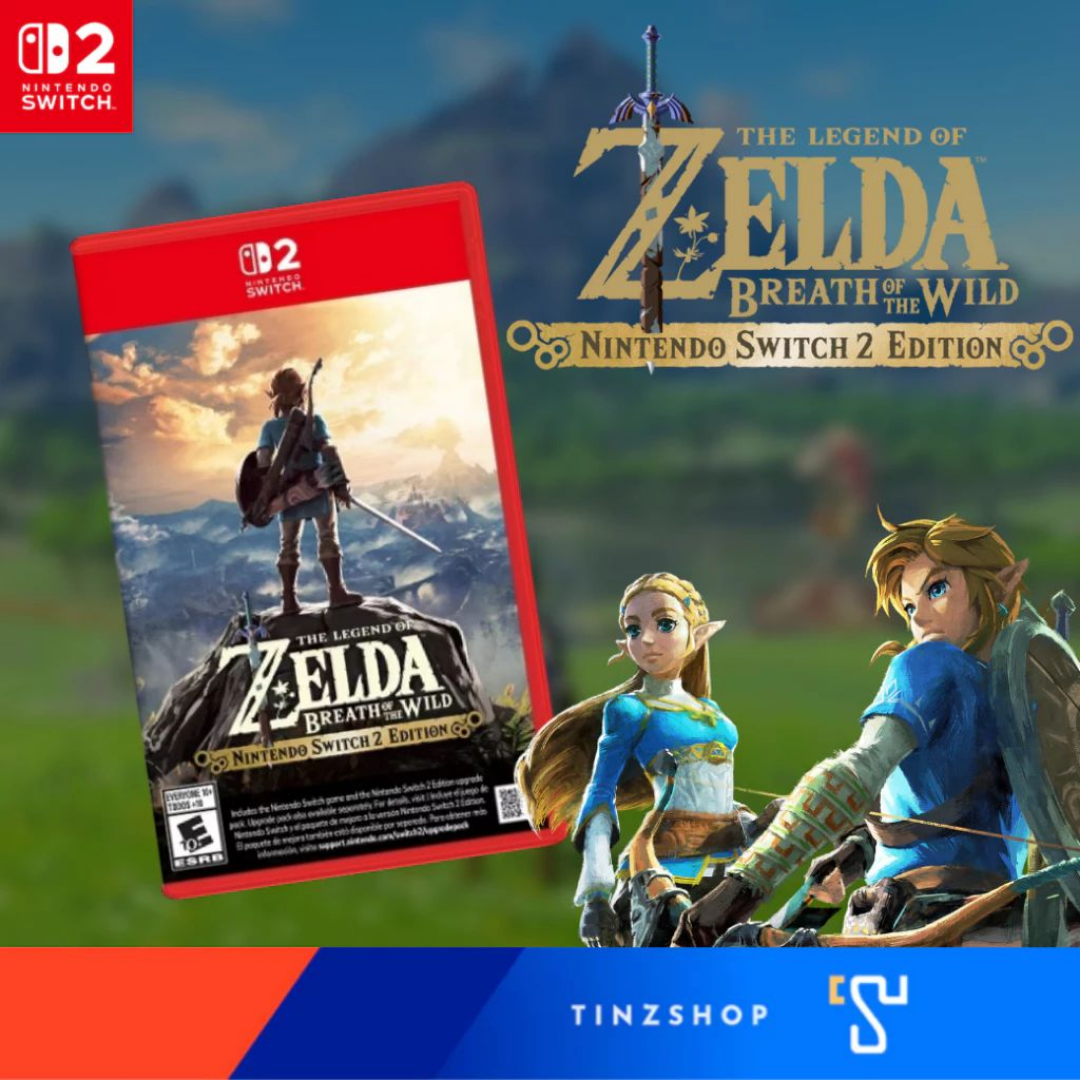 แผ่นเกม NINTENDO SWITCH 2 THE LEGEND OF ZELDA: BREATH OF THE WILD EDITION (ASIA/ENG.) ปกไทย / รองรับภาษาไทย