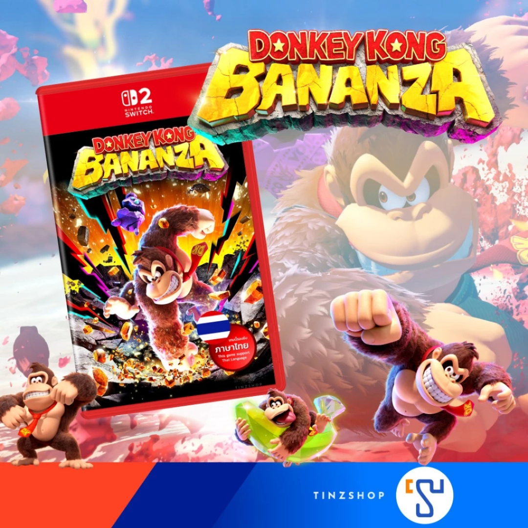 แผ่นเกม NINTENDO SWITCH 2 DONKEY KONG BANANZA โซนเอเชีย / ภาษาอังกฤษ รองรับภาษาไทย_2