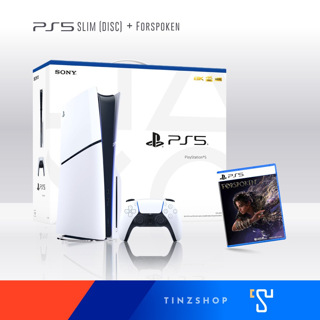 เครื่องเล่นเกม SONY PLAYSTATION 5 SLIM DISC EDITION CFI-2018 A01 + แผ่นเกม PS5 forspoken_1