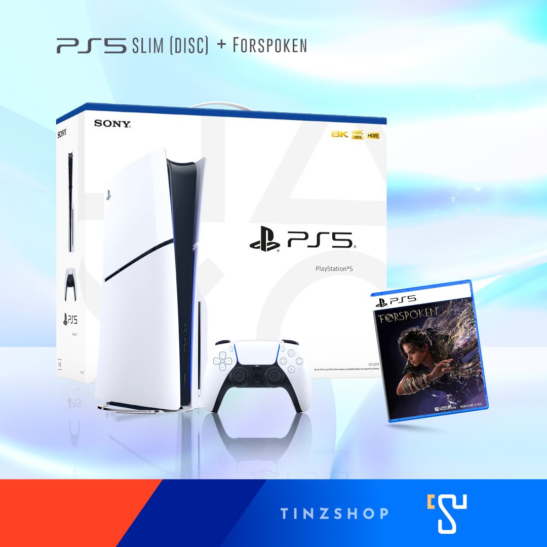 เครื่องเล่นเกม SONY PLAYSTATION 5 SLIM DISC EDITION CFI-2018 A01 + แผ่นเกม PS5 forspoken_2