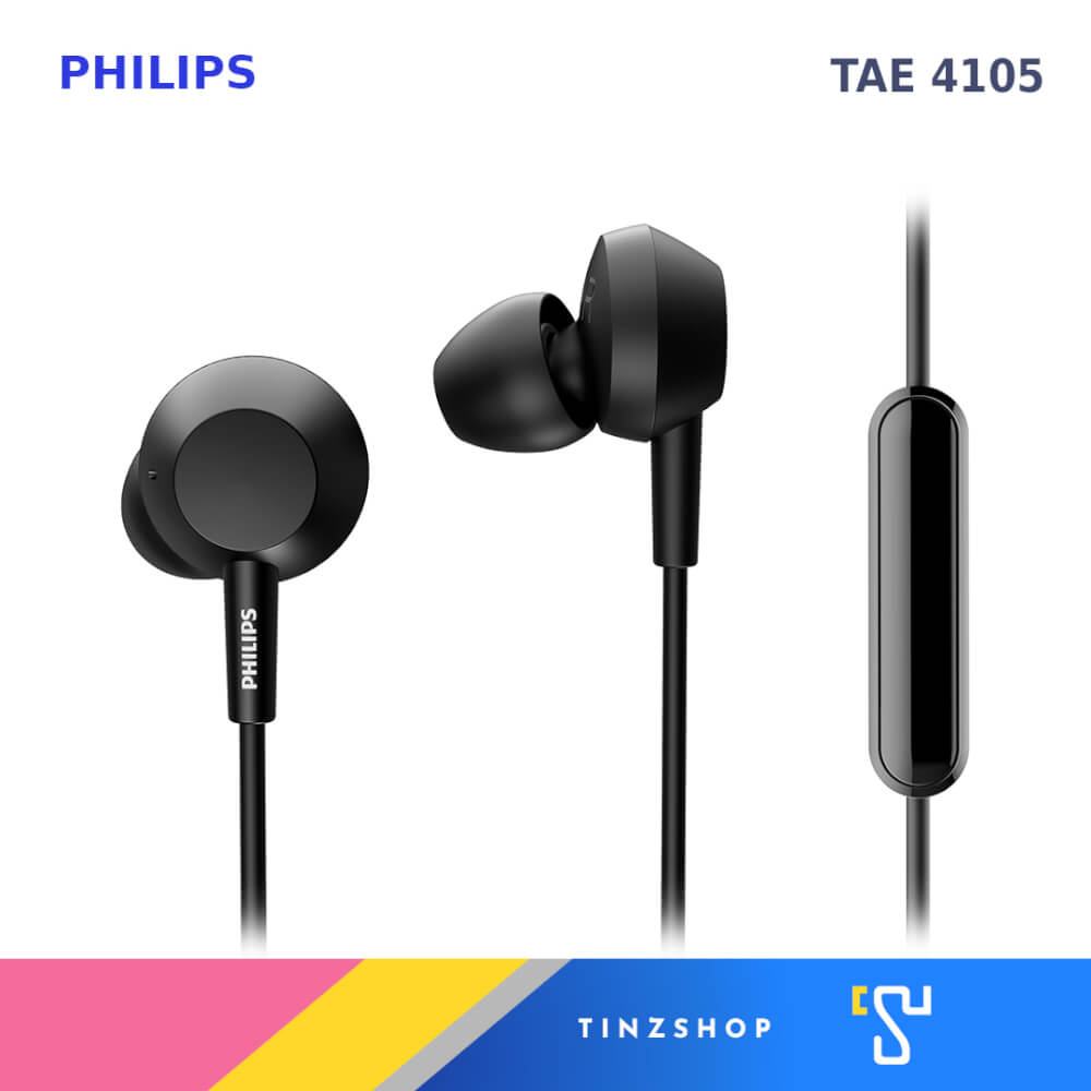 หูฟังอินเอียร์ PHILIPS รุ่น TAE4105 สีดำ