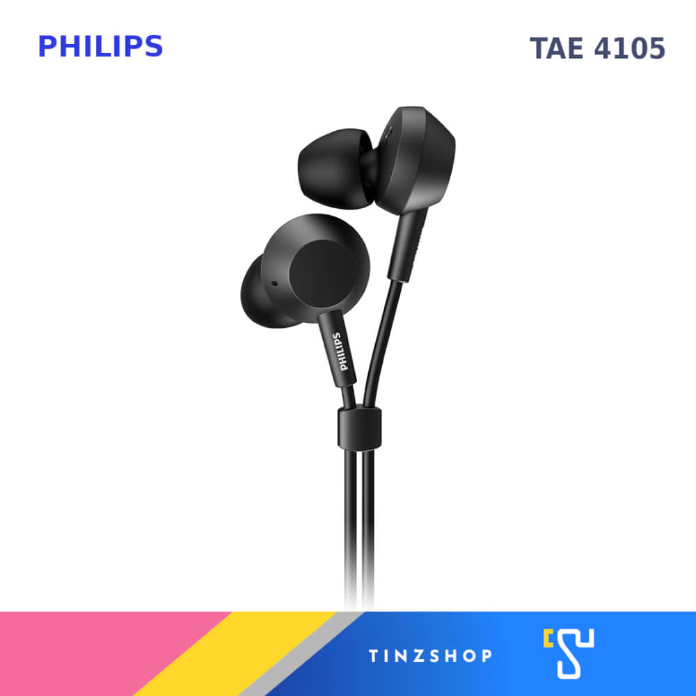 หูฟังอินเอียร์ PHILIPS รุ่น TAE4105 สีดำ