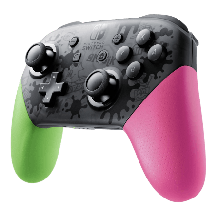 จอยเกมไร้สาย Nintendo Switch Pro Controller Splatoon2 Edition สีเขียว/ชมพู