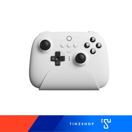 จอยเกมไร้สาย 8Bitdo 80NA Ultimate Bluetooth & 2.4g Controller with Charging Dock สีขาว_1