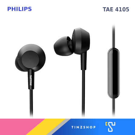 หูฟังอินเอียร์ PHILIPS รุ่น TAE4105 สีดำ_2