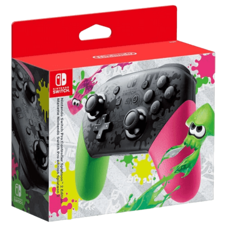 จอยเกมไร้สาย Nintendo Switch Pro Controller Splatoon2 Edition สีเขียว/ชมพู_3
