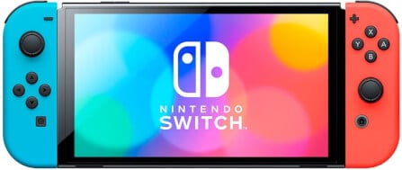 เครื่องเกม Nintendo Switch OLED สีนีออน แดง/ฟ้า_5