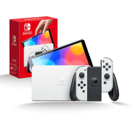 เครื่องเกม Nintendo Switch OLED สีขาว_8