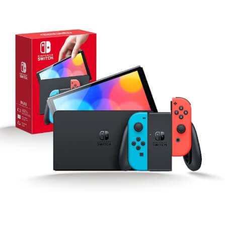 เครื่องเกม Nintendo Switch OLED สีนีออน แดง/ฟ้า_8