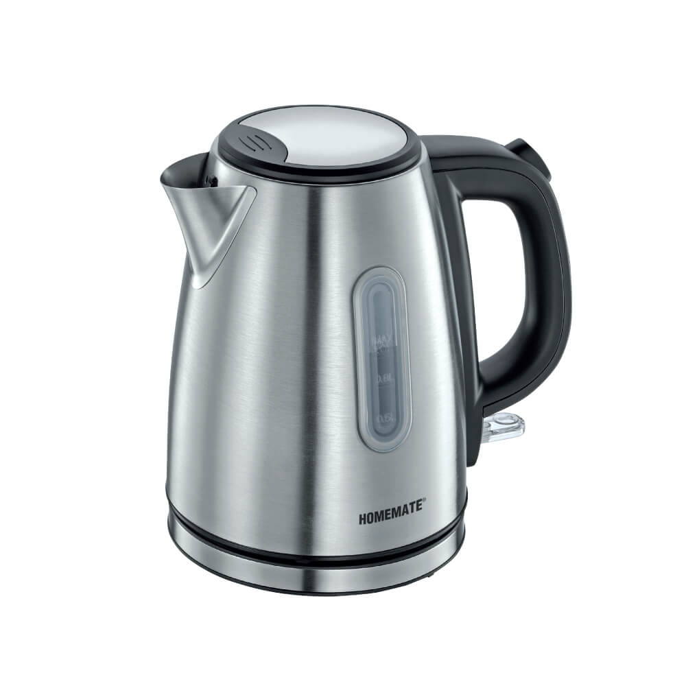 กาต้มน้ำสเตนเลส HOMEMATE (HOM-264031) 1 ลิตร สีเงิน-ดำ