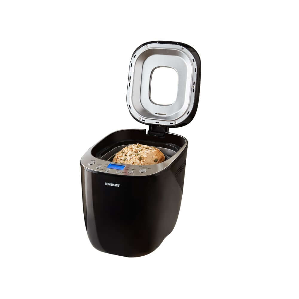 เครื่องทำขนมปังอัตโนมัติ HOMEMATE (HOM-264401) ขนาด 2 ปอนด์ สีดำ_0
