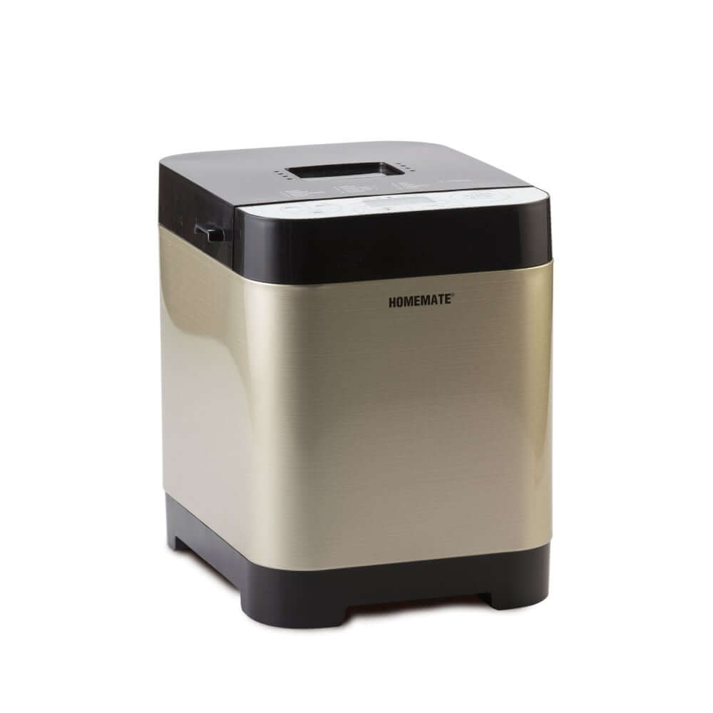 เครื่องทำขนมปังอัตโนมัติ HOMEMATE (HOM-262401) ขนาด 1.5 ปอนด์ สีแชมเปญ