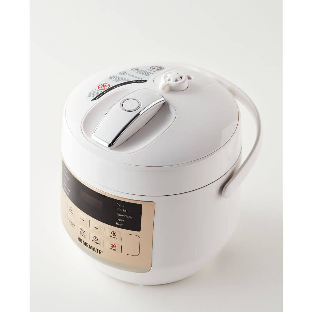 หม้ออัดแรงดันไฟฟ้า HOMEMATE (HOM-12LC62) ความจุ 3 ลิตร สีขาว_1