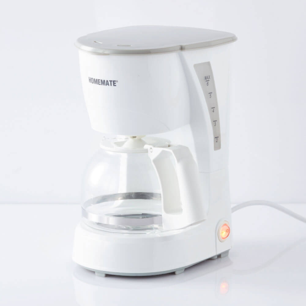 เครื่องชงกาแฟดริป HOMEMATE (HOM-264082) ความจุ 0.6 ลิตร สีขาว
