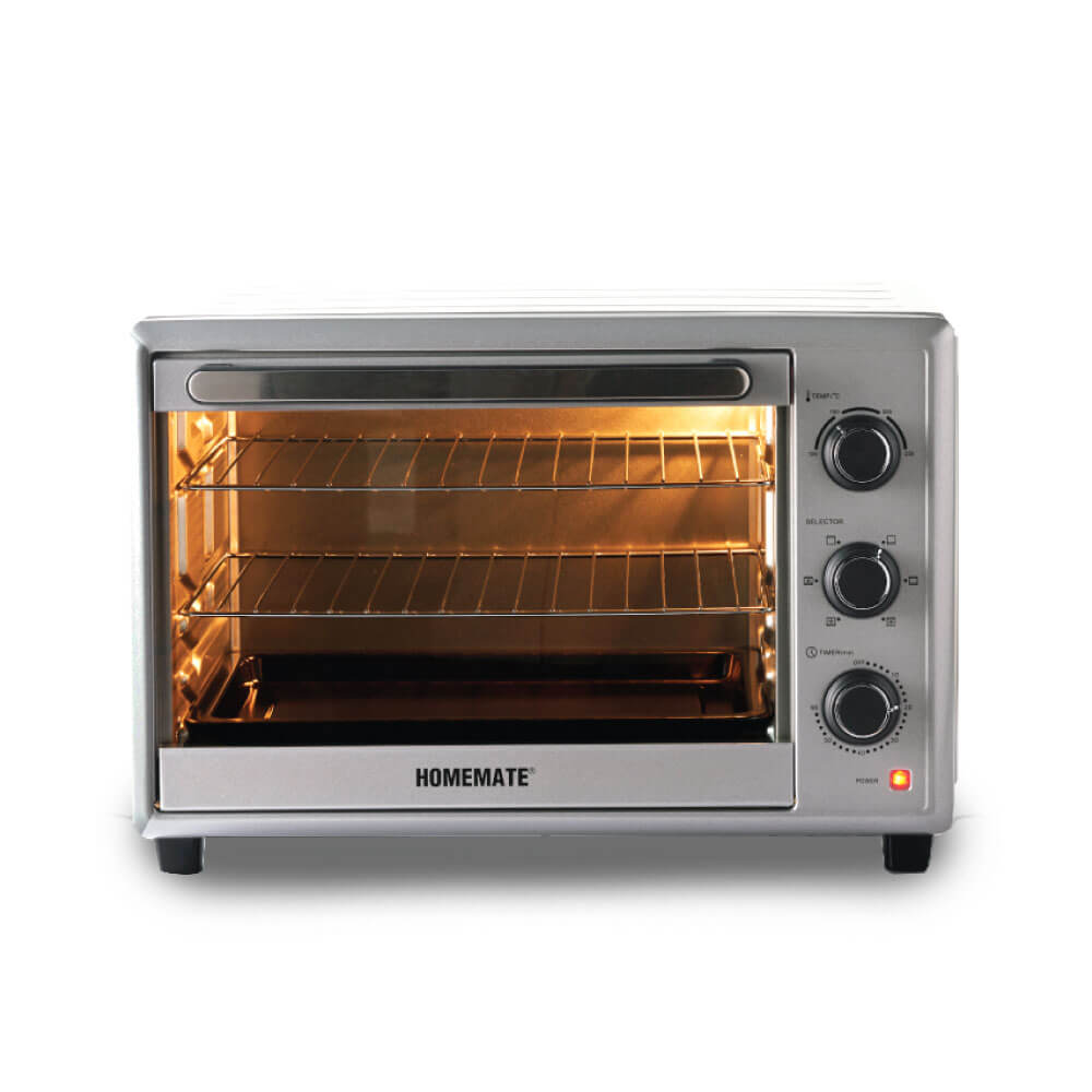 เตาอบไฟฟ้า HOMEMATE (HOM-23F368) ขนาด 36 ลิตร สีเงิน