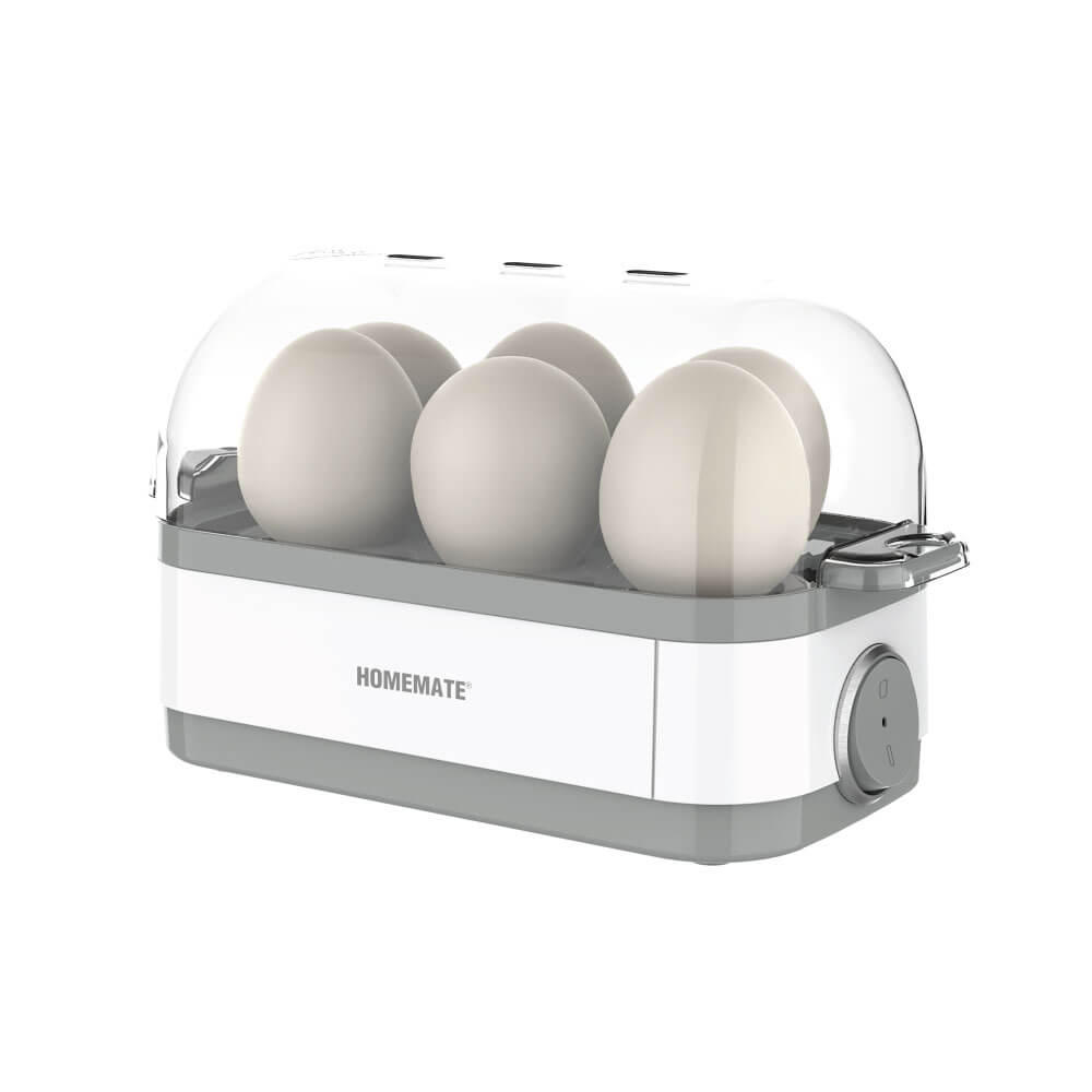 เครื่องต้มไข่ 6 ฟอง HOMEMATE (HOM-216012) สีขาว