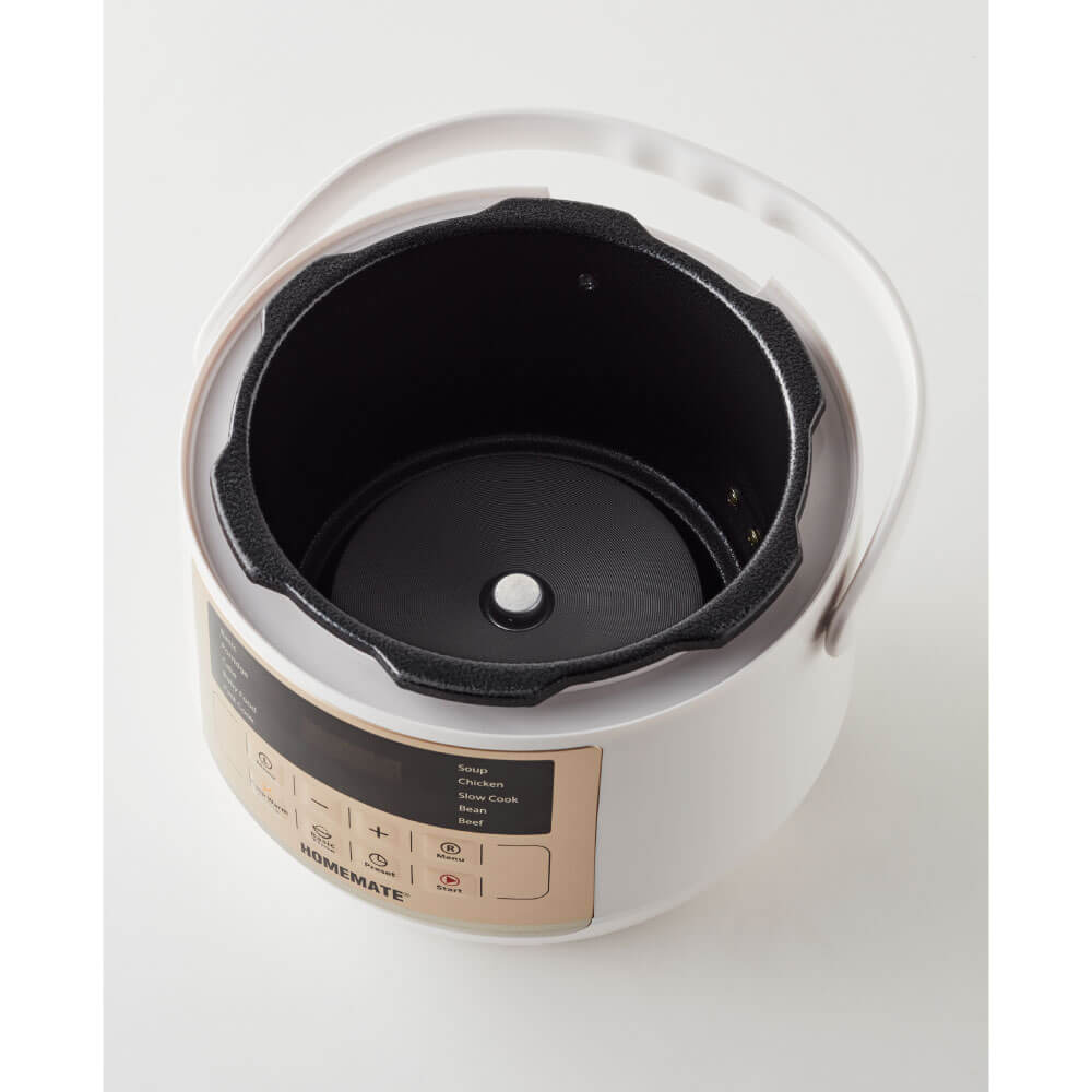 หม้ออัดแรงดันไฟฟ้า HOMEMATE (HOM-12LC62) ความจุ 3 ลิตร สีขาว_2